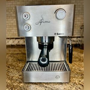 Saeco Aroma Espresso Machine SIN-015XN, 2011, Stainless Steel Tested-Working